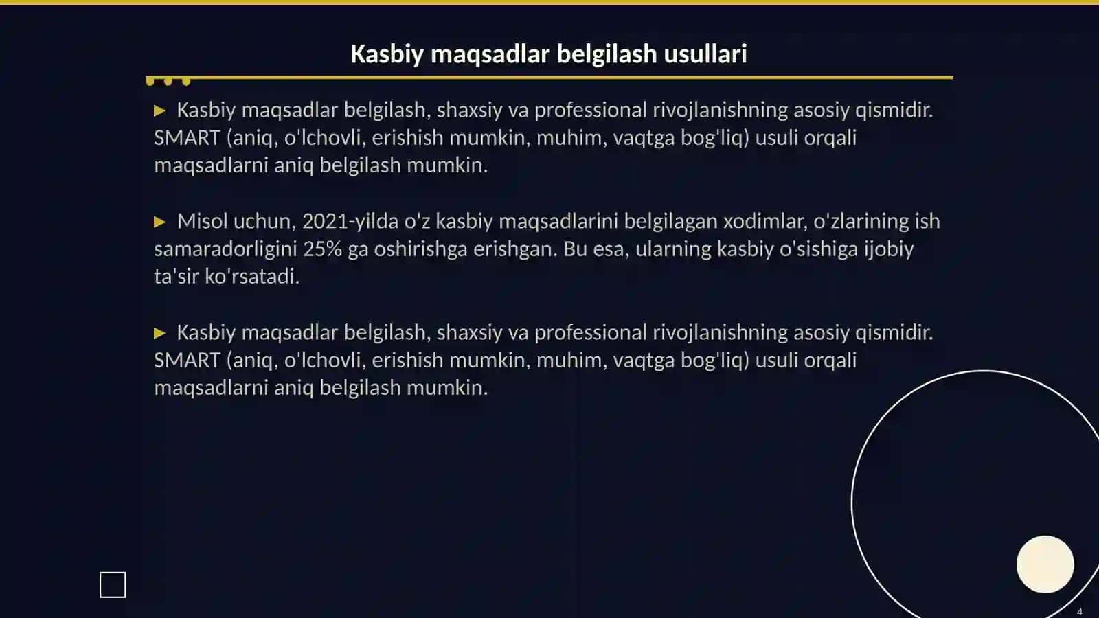 Shaxsni Kasbiy Kamoloti 4