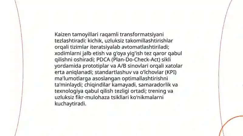 Sanoat 4.0 ni qabul qilish yo'lida doimiy takomillashtirish va Sanoat 4.0 integratsiyasi 4
