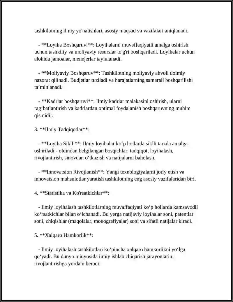 ILMIY LOYIXALASH TASHKILOTI 4