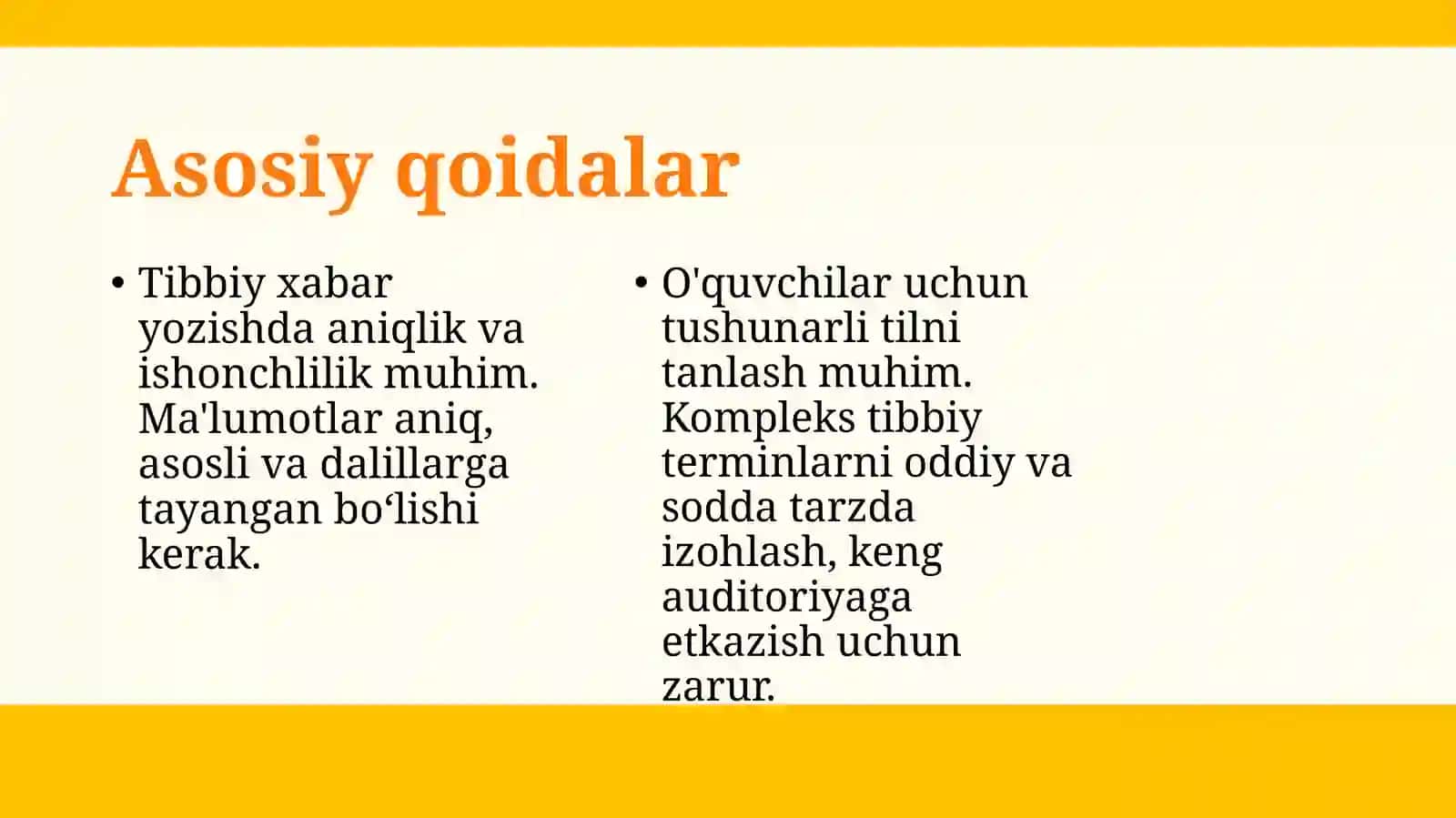 Tibbiy xabar yozishning asosiy qoidalari va uslublari 4