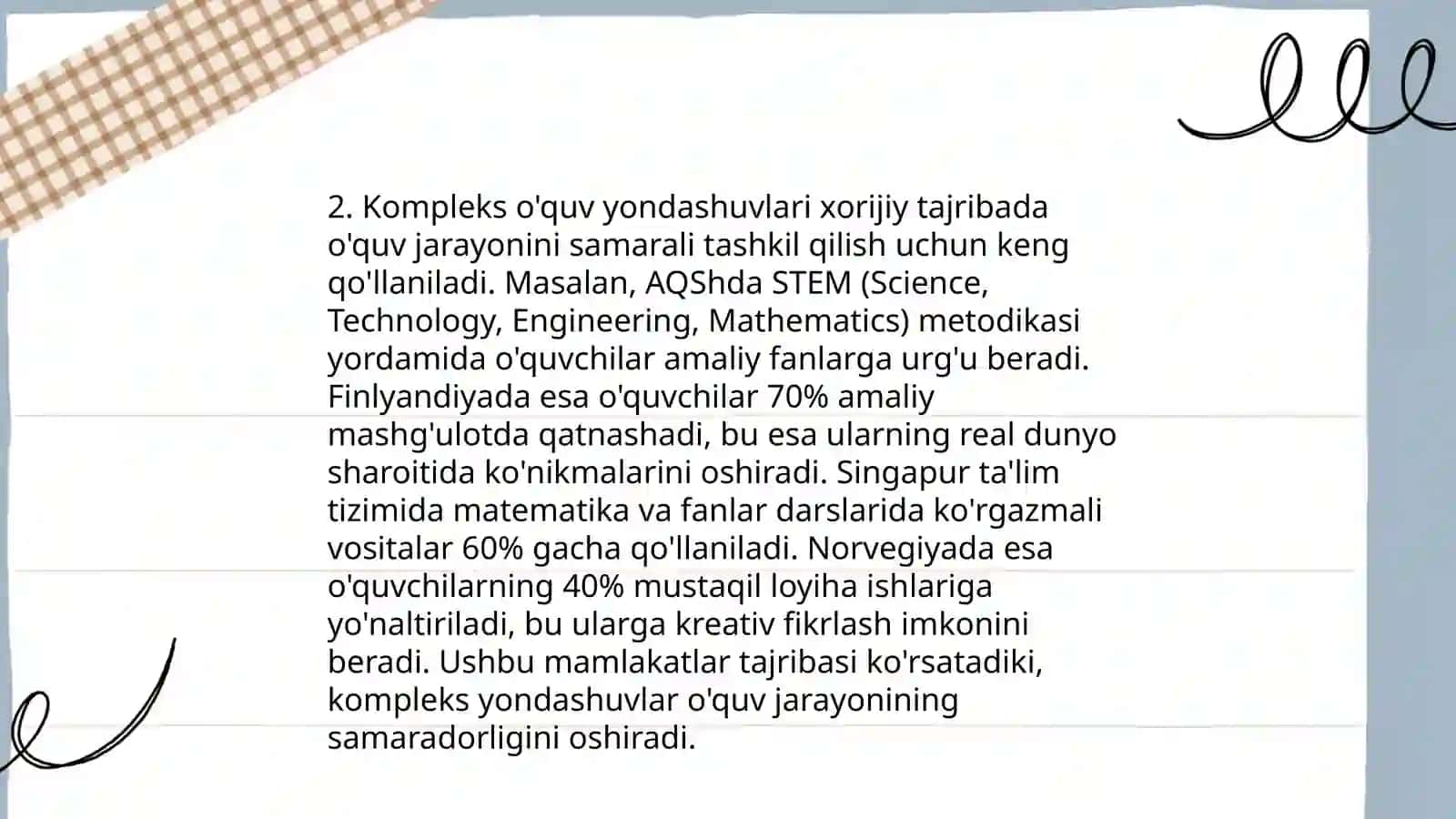Tarbiya fanini o'qitishda xoriy tajribasidan foydalanish 4