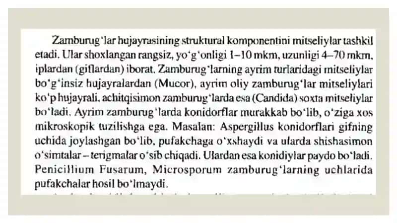 Zamburugʻlar keltirib chiqaruvchi kasalliklar (yuza va chuqur mikoz qoʻzgʻatuvchilar)labaratoriya tashxisi 4