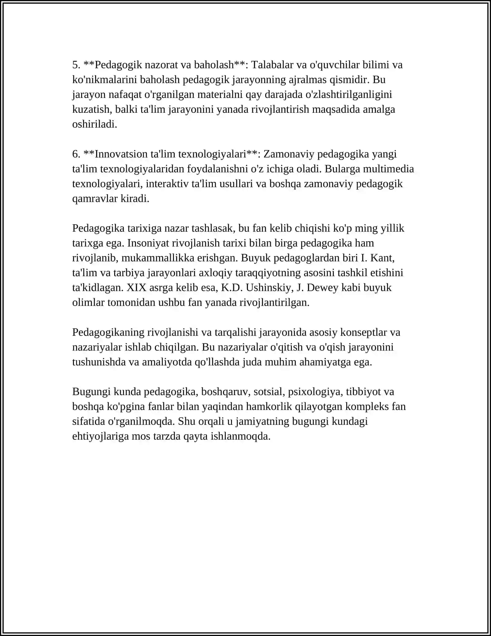PEDAGOGIKA FANINING PREDMETI MAQSADI, VAZIFASI, ILMIY TADQIQOT METODLARI 4