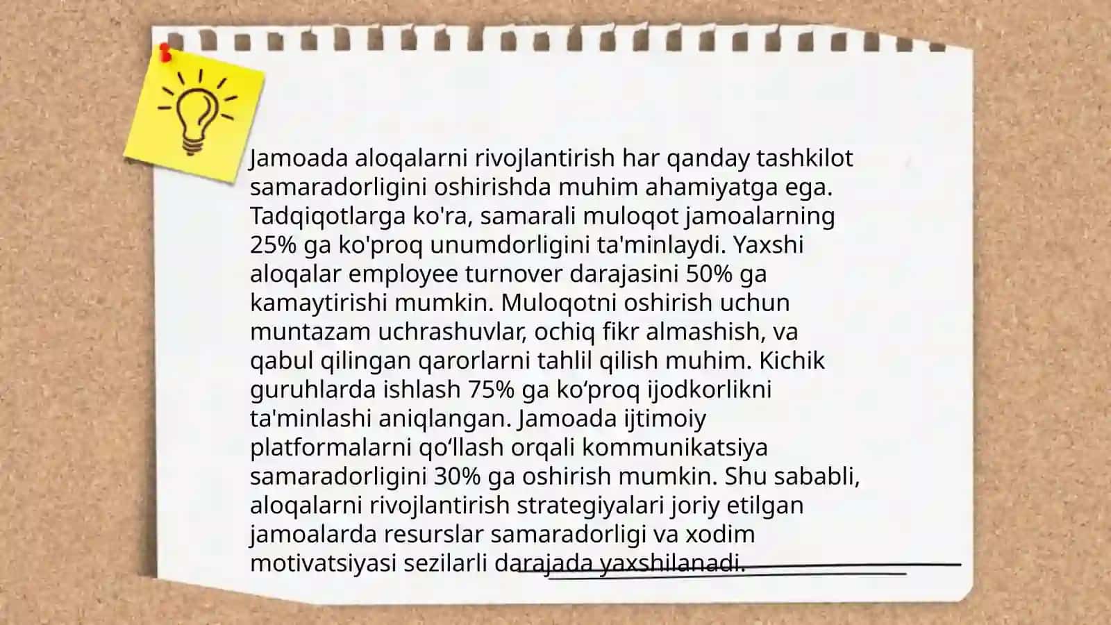 Jamoada ishlash (teamworking )va uning afzaliklari 4