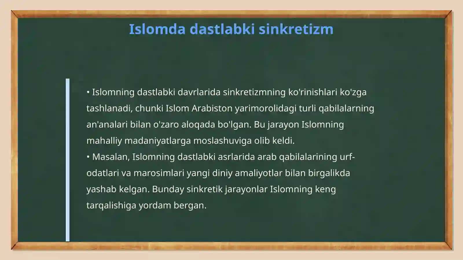 Islom va boshqa diniy aqidalar sinkretlashuvi natijasida shakllangan diniy taʼlimotlar tarixi 4