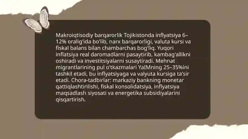Tojigiston iqtisodiy rivojnanishi va muamolari 4