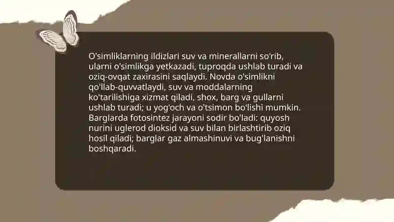 Tabiat bilan tanishtirish mazmuni 4