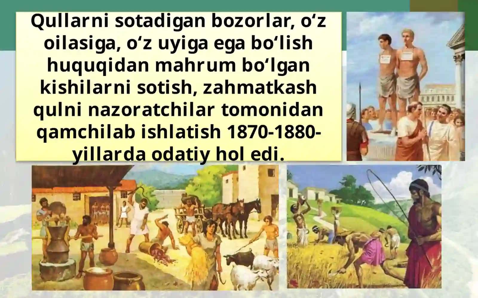 9-sinf Jahon tarixi fani darsligi asosida 18-yuzasidan 10 ta test tuzish 4