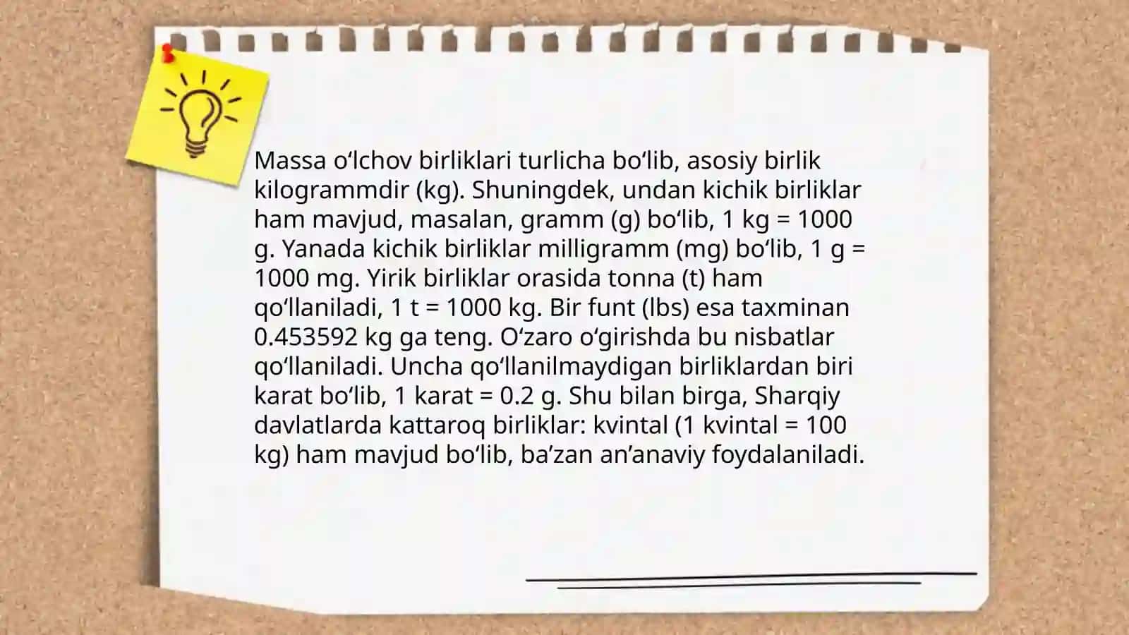 Massa o‘lchov birligini o‘rgatish metodikasi 4