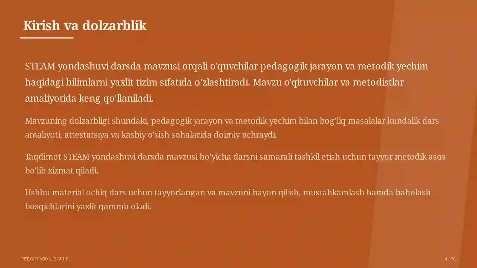 STEAM yondashuvi darsda 4