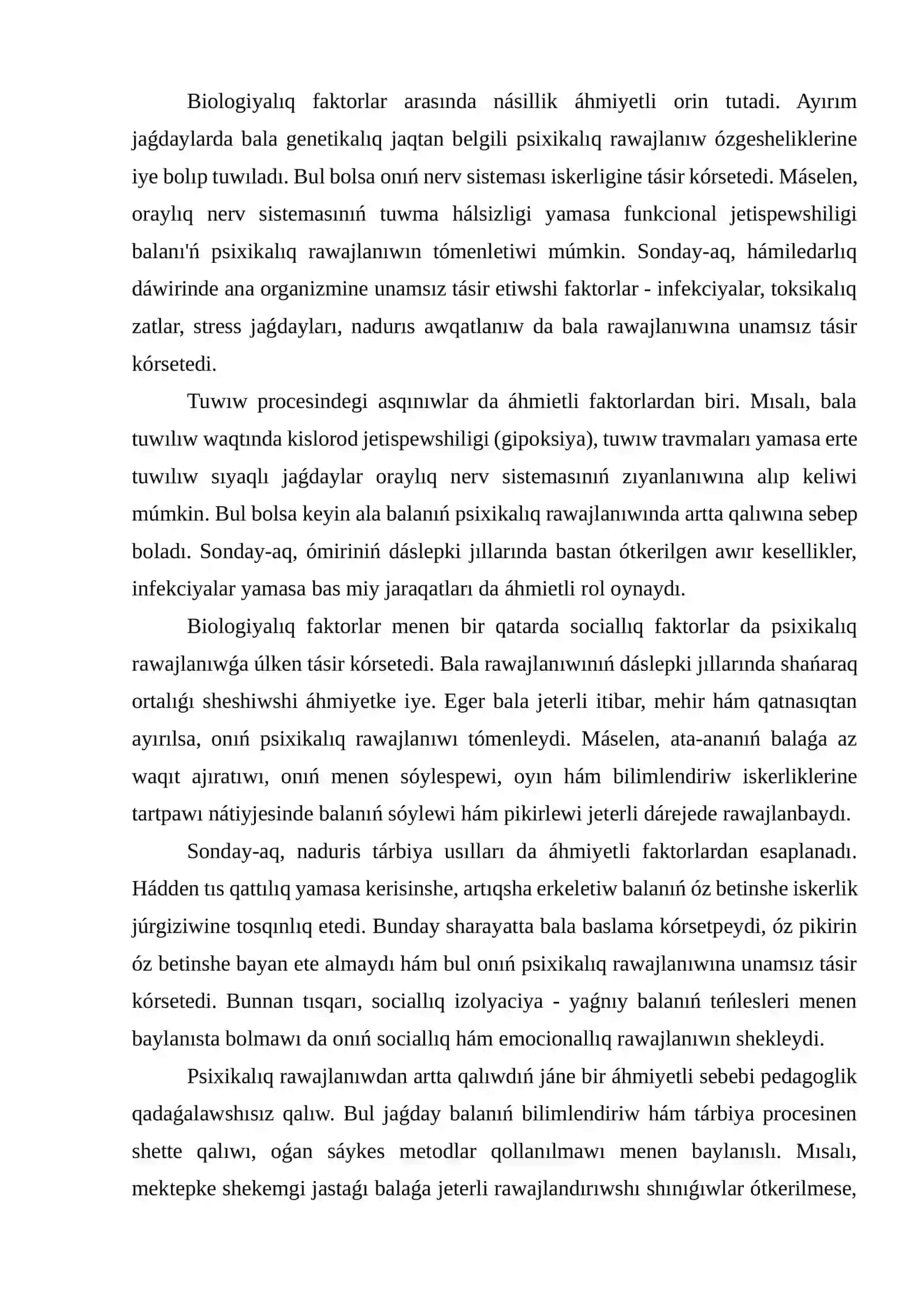 Psixikalıq rawajlanıwdan artta qalǵanlardı kompleksli bahalaw 4