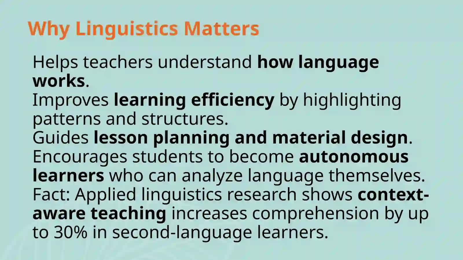Linguistics 4