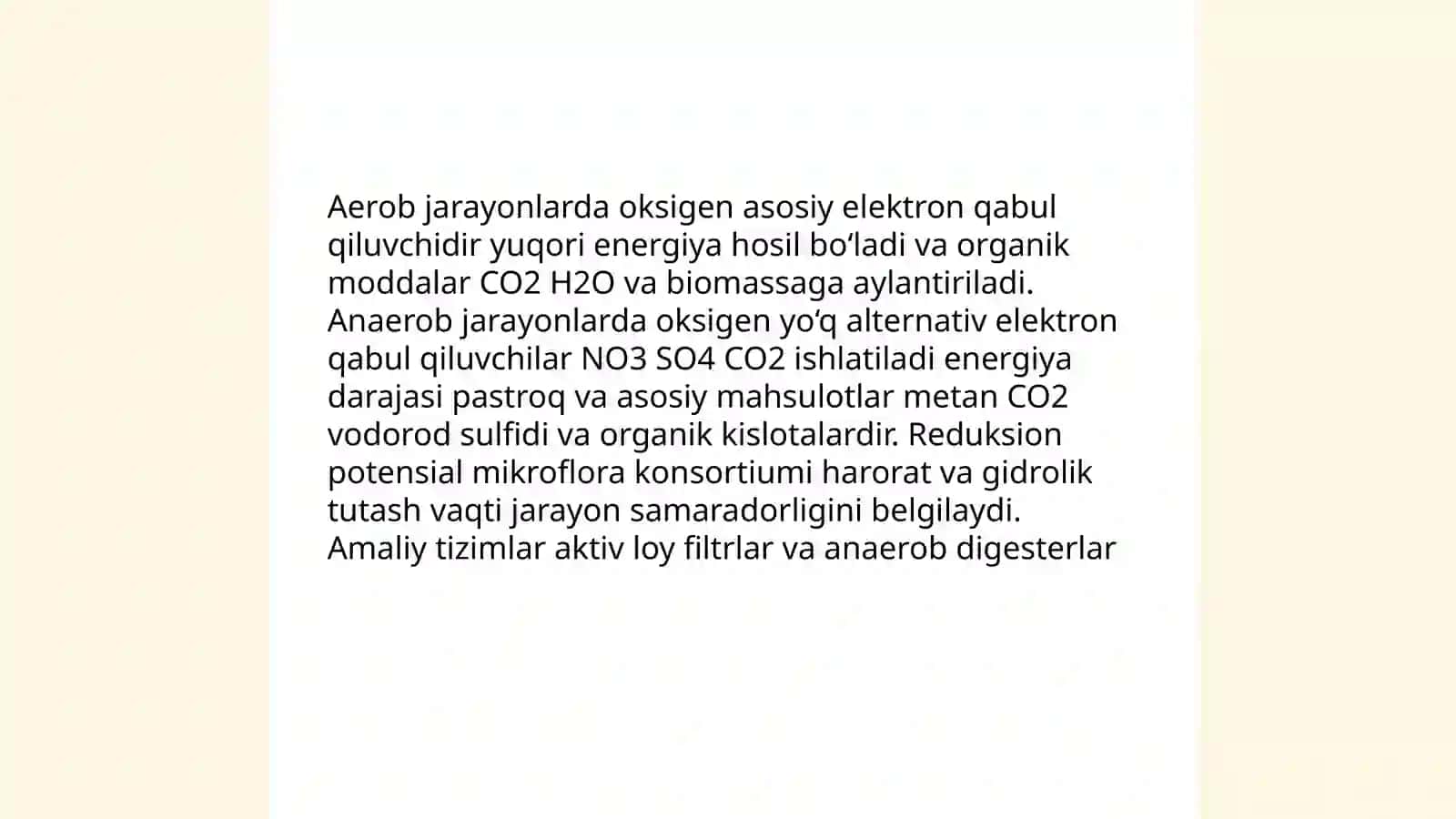 Chiqindi suvlarni mikroorganizmlar yordamida tozalash 4