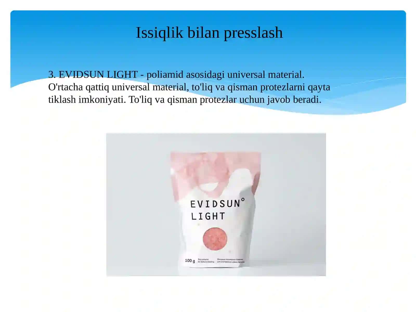 Qisman olinadigan termoplastik protezlar 4