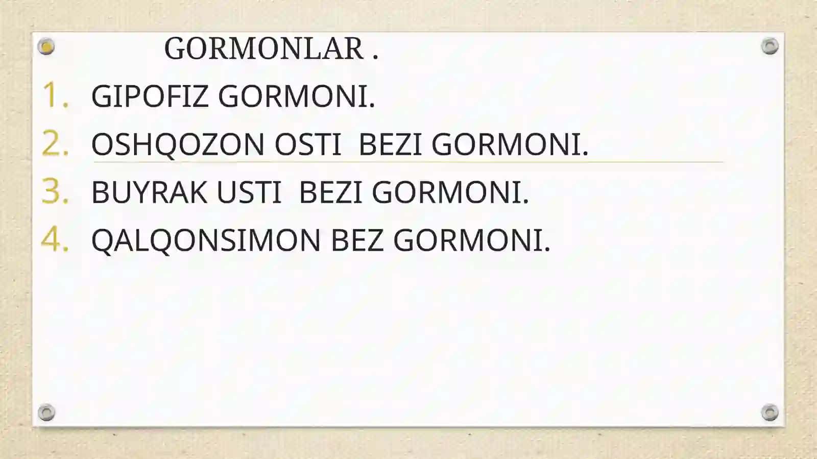 Biokimyo va molekulyar biologiya fanidan kurs ishi 4