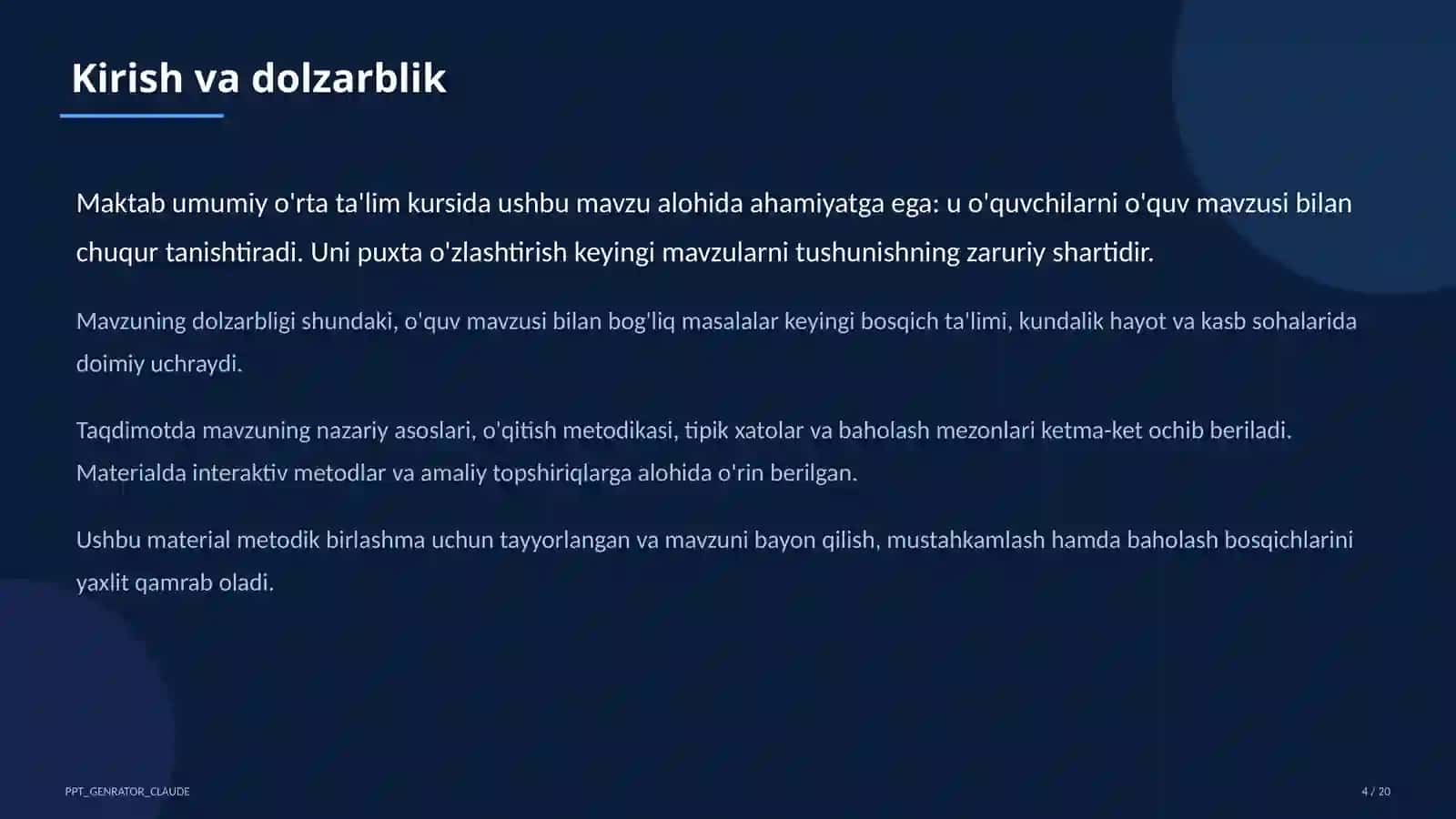 Dolzarb mavzular 4