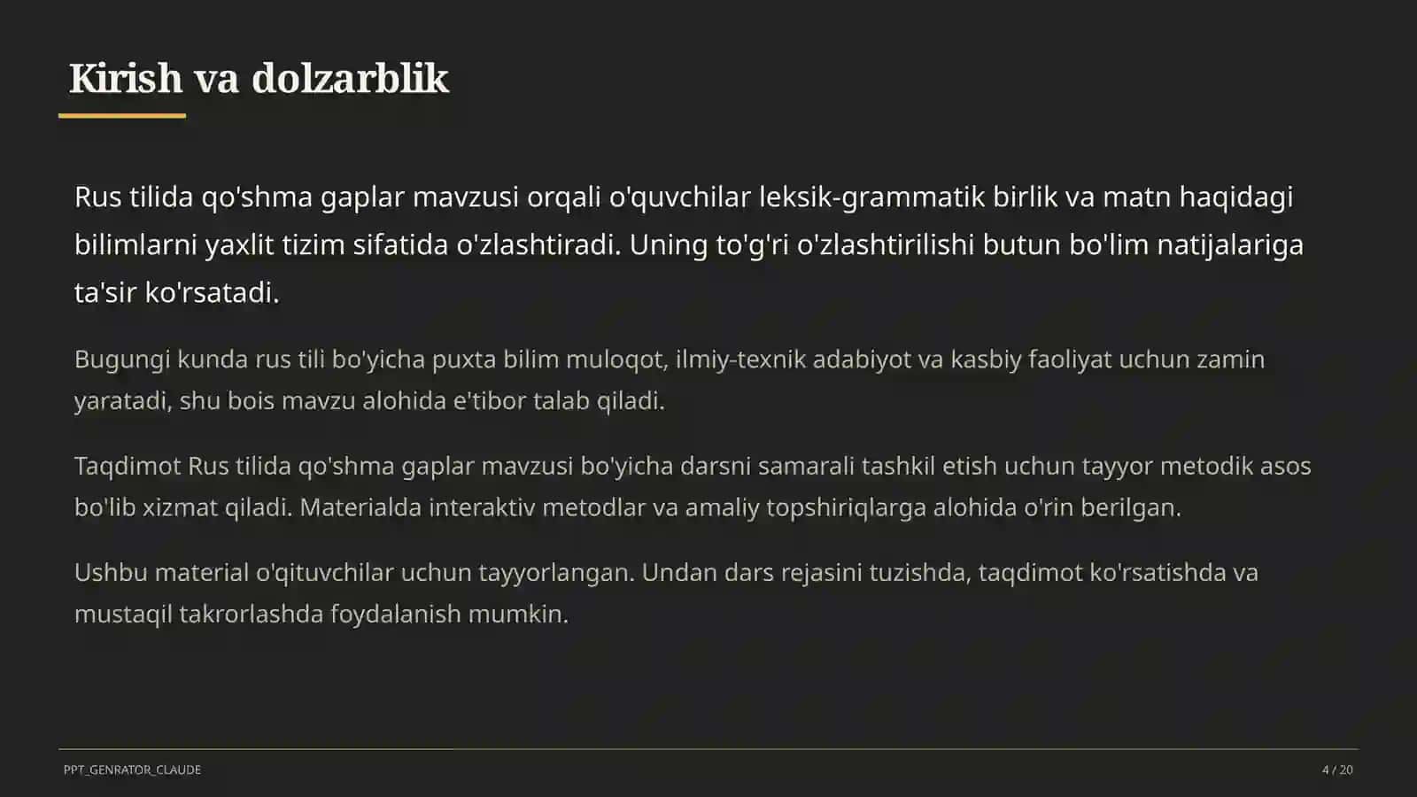 Rus tilida qo'shma gaplar (9-sinf) 4