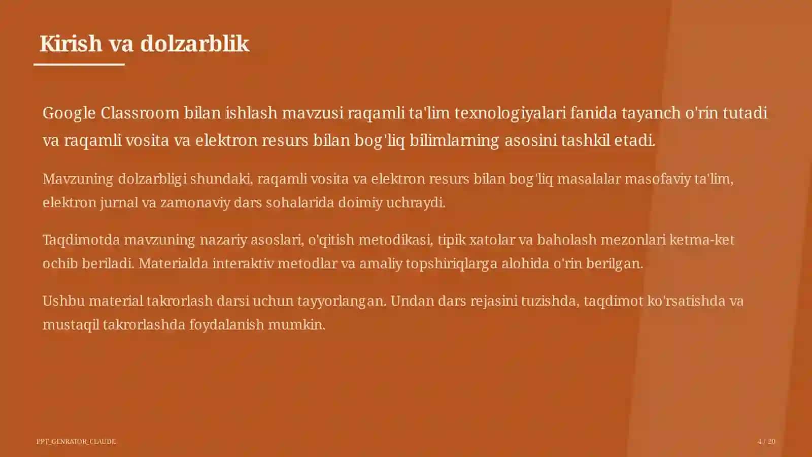 Google Classroom bilan ishlash 4