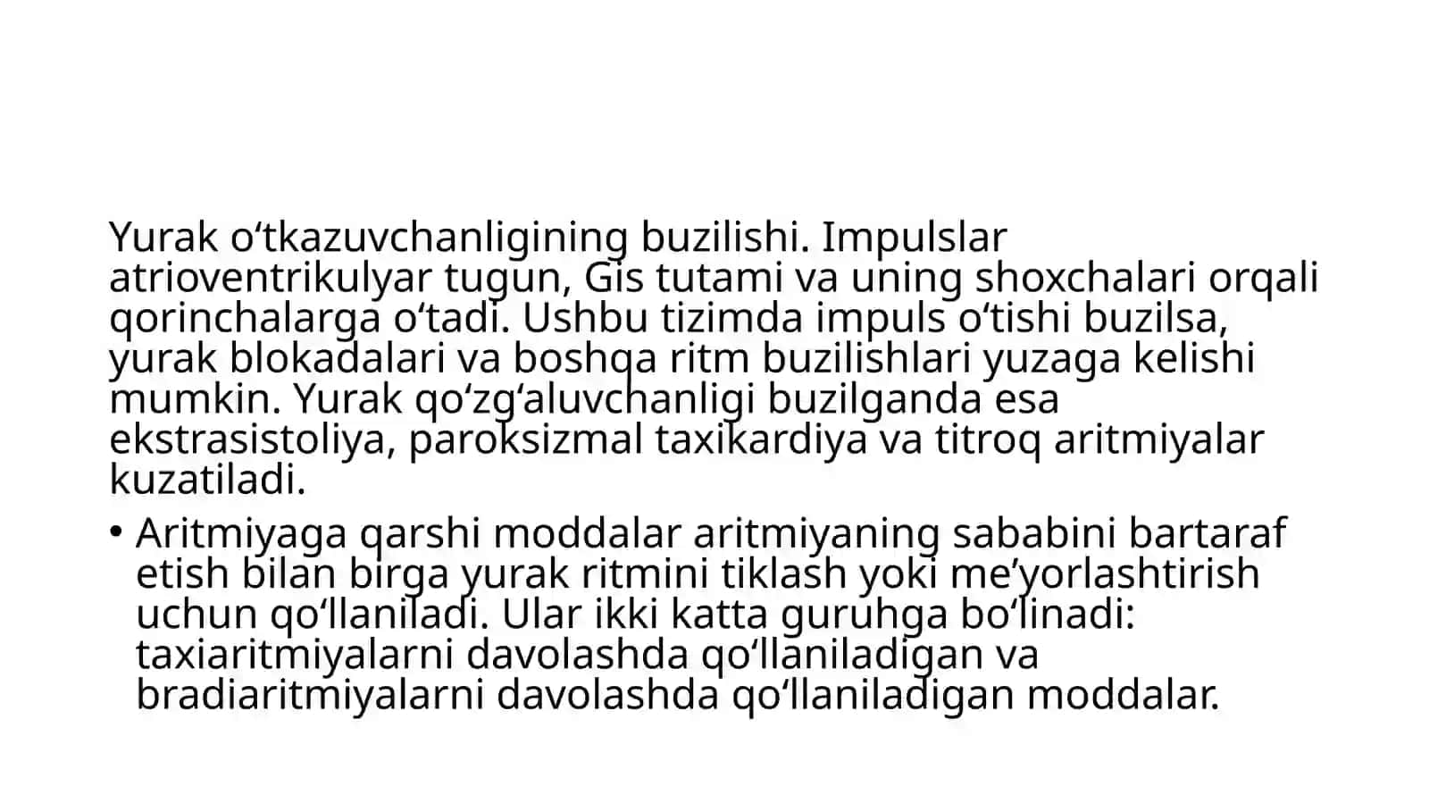 Aritmiyaga qarshi qo‘llaniladigan moddalar 4