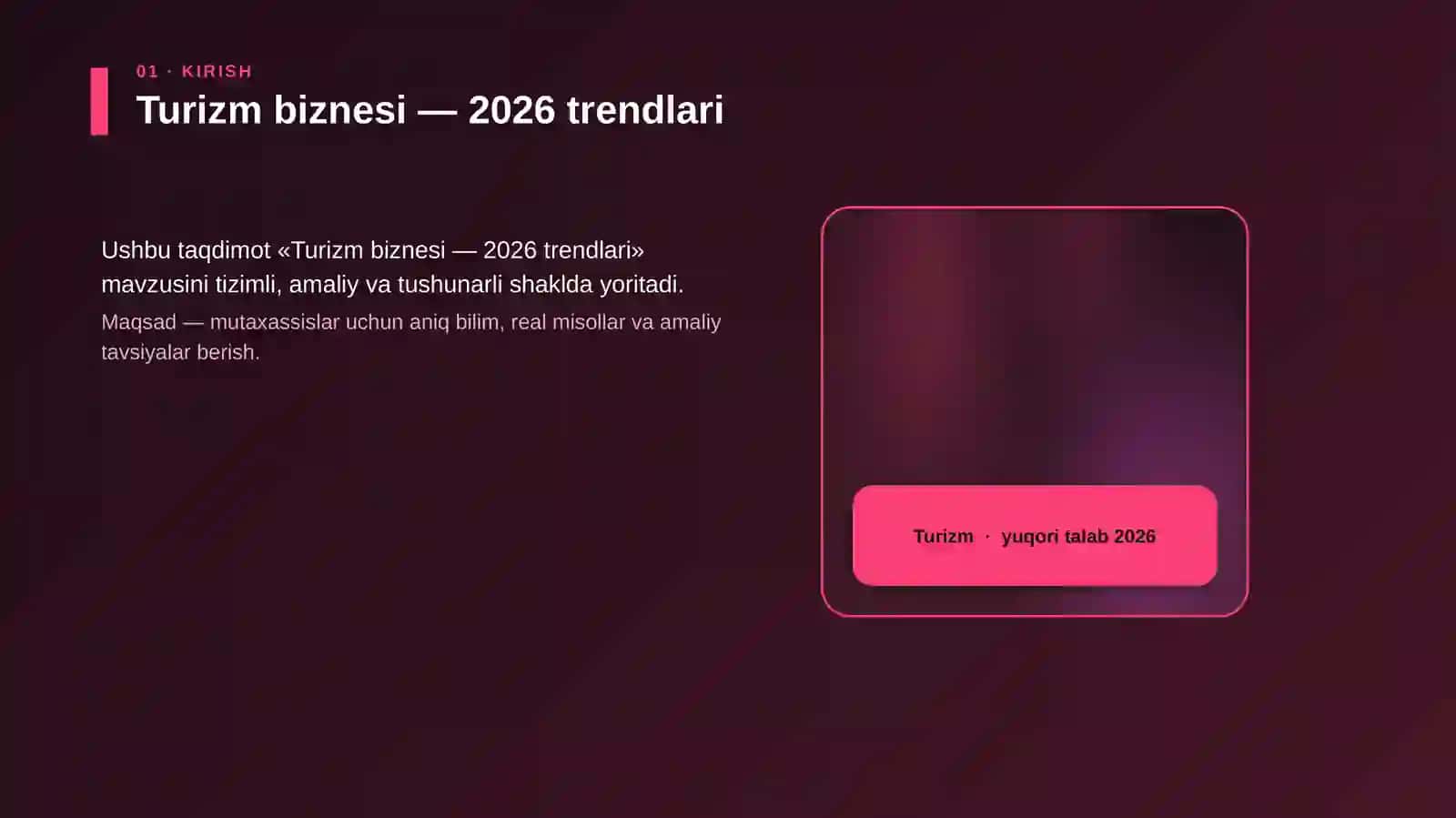 Turizm biznesi — 2026 trendlari 4