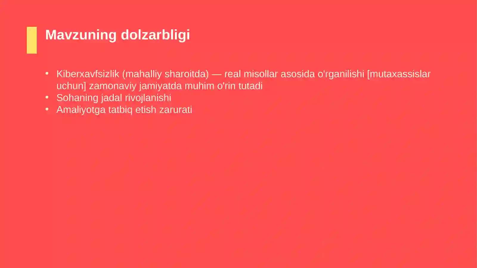 Kiberxavfsizlik (mahalliy sharoitda) — real misollar asosida o'rganilishi [mutaxassislar uchun] 4