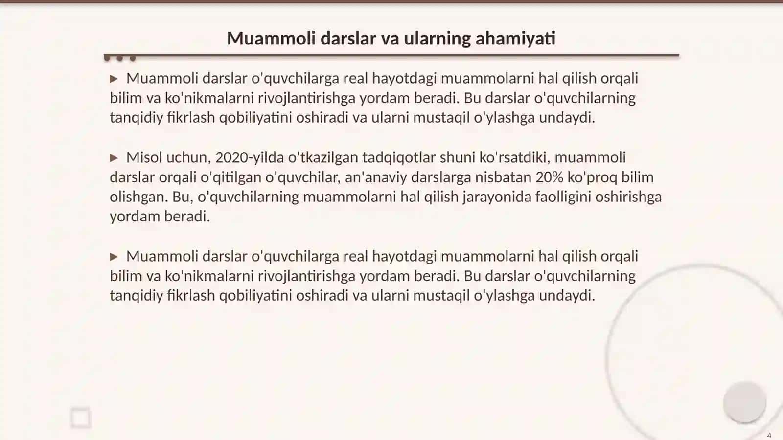Muammoli darslarni CLIL yondashuvi asosida tashkil etish 4
