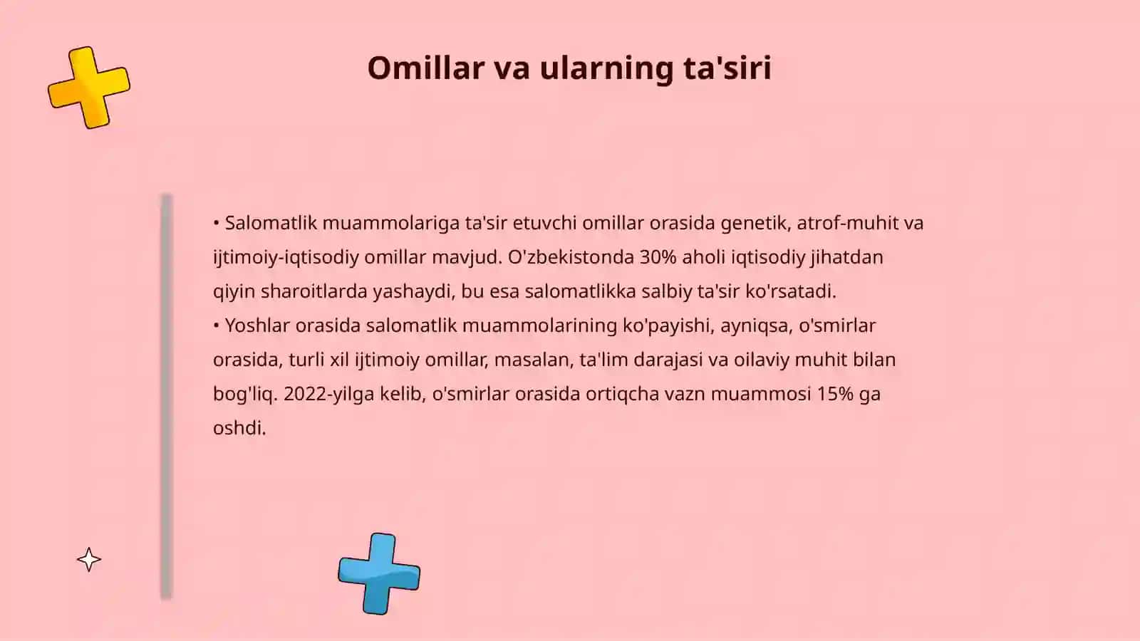 Salomatlik muammolari va ijtimoiy tibbiy xizmatlar 4