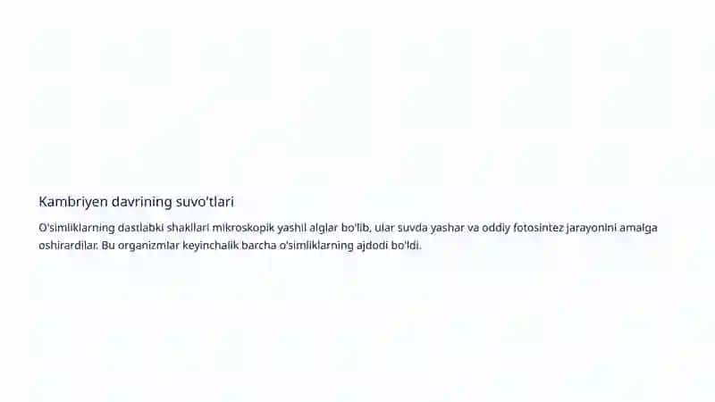 O'simliklarning evolyutsiyasi 4