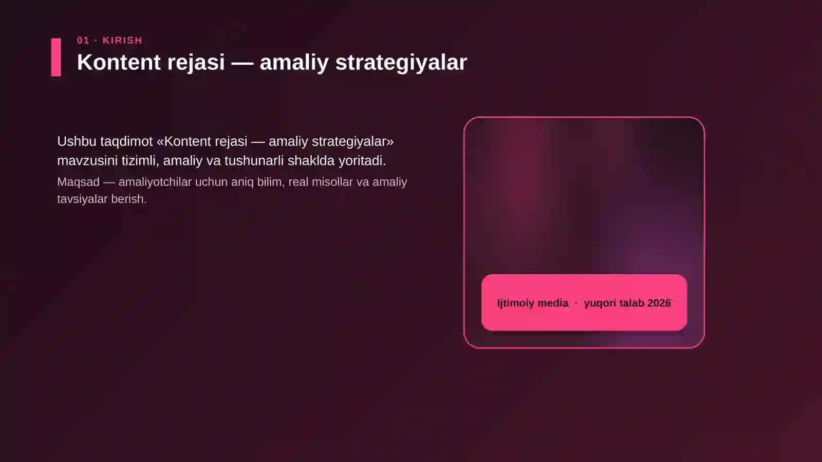 Kontent rejasi — amaliy strategiyalar 4