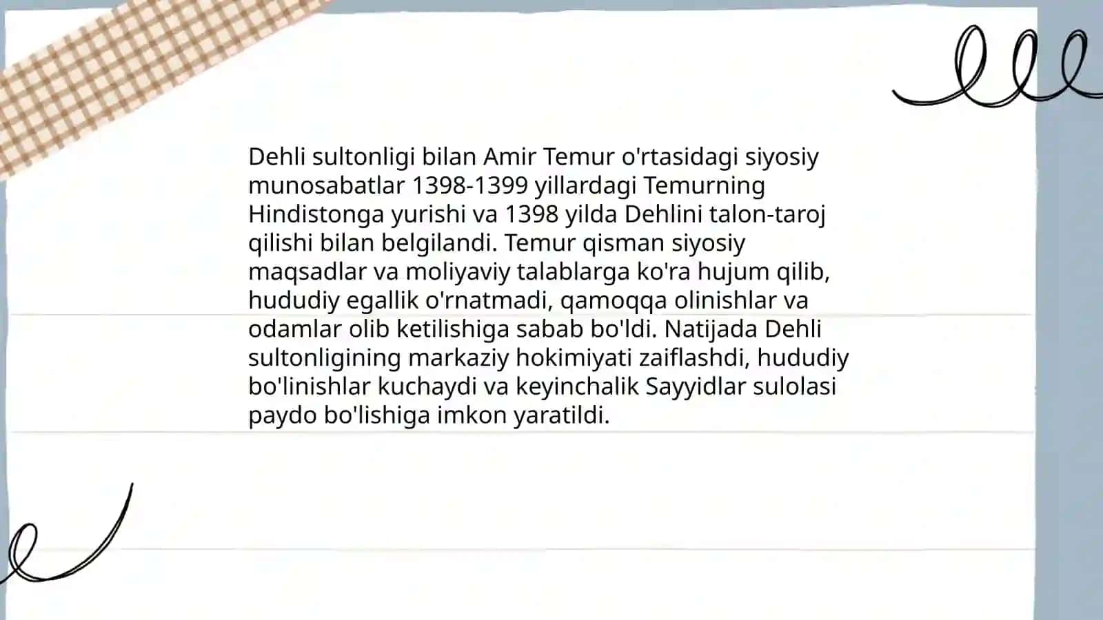 Amir Temurning Tashqi Siyosati 4