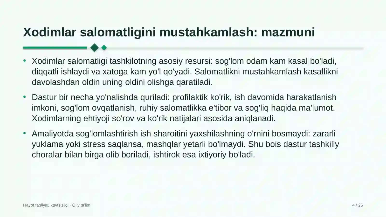 avtomobilsozlik sanoatida xodimlar salomatligini mustahkamlash 9530 4