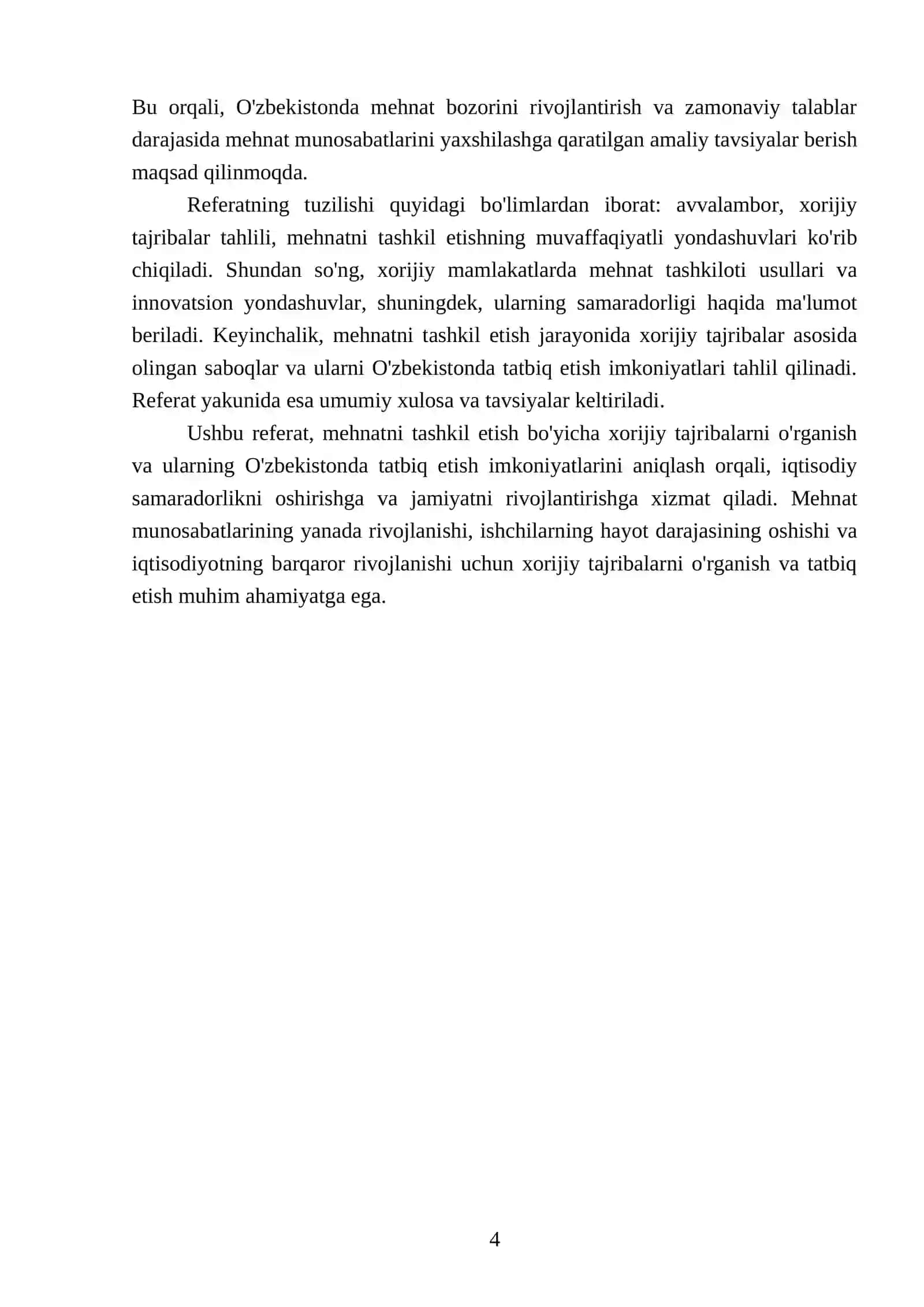 Mehnatni tashkil etish bo‘yicha xorijiy tajribalar 4