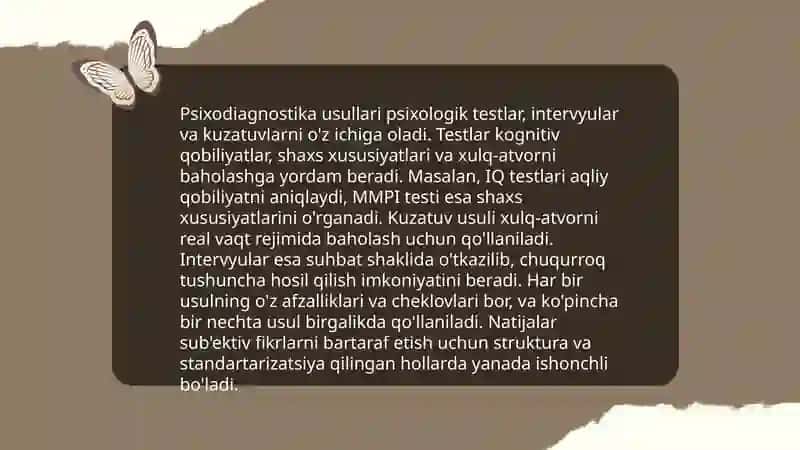 Psixodiagnostika amaliyot va nazariya 4