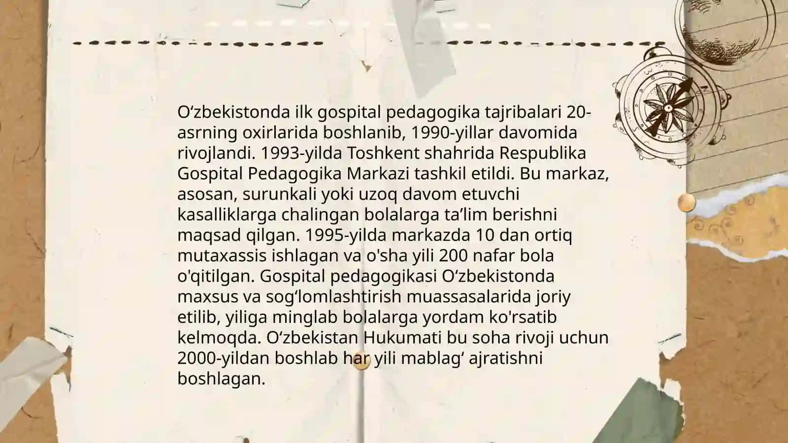 O'zbekistonda Gospital Pedagogikaning Rivojlanish Tarixi 4