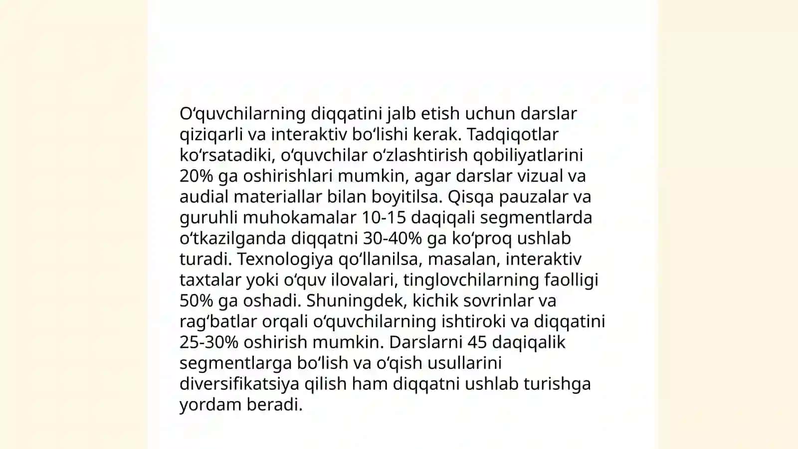 5 E modeli bo’yicha Taqdimot 4