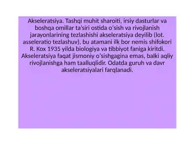 Oʻsish va rivojlanish 4
