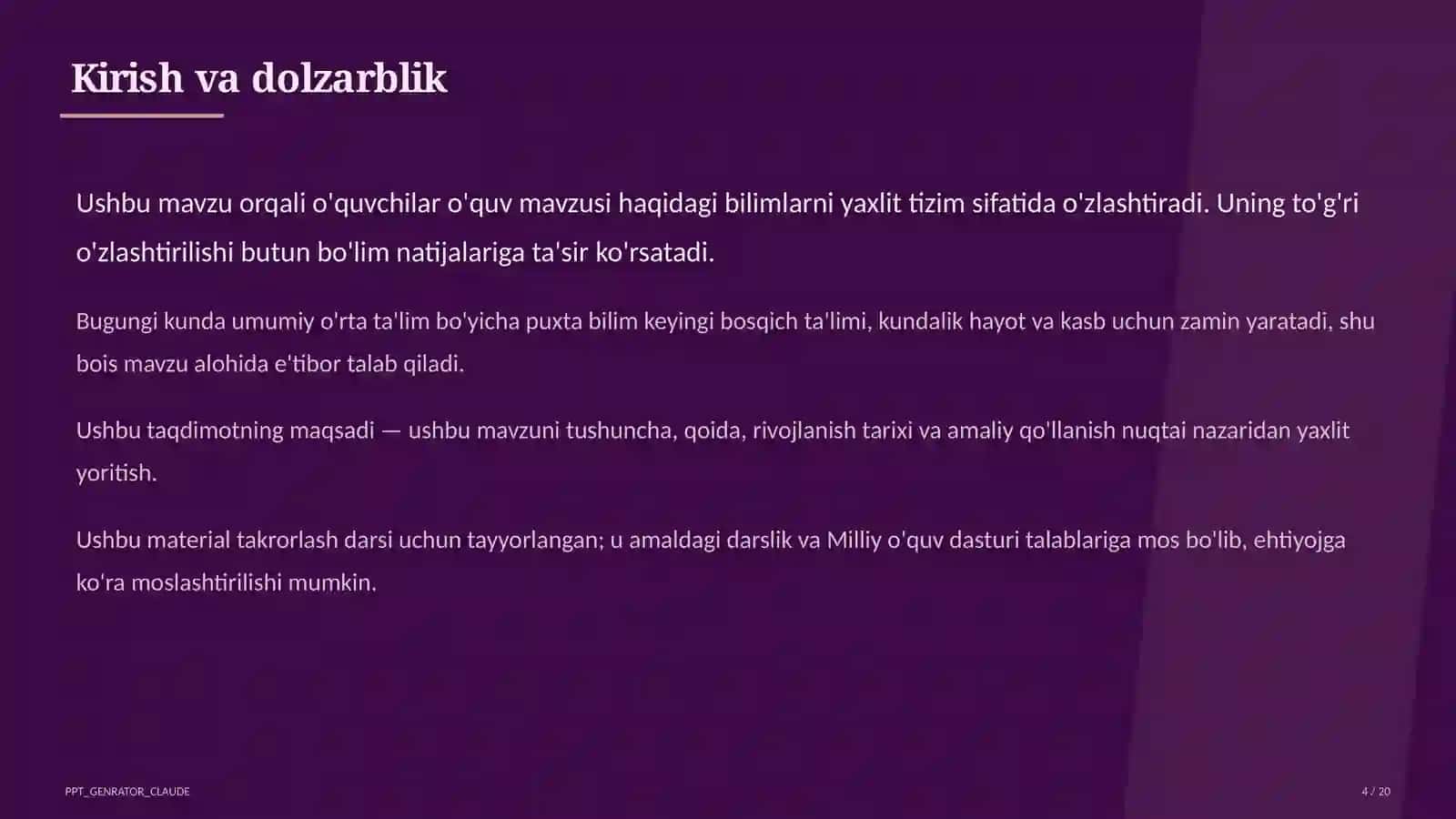 Kriterial baholash tizimi: mezonlar asosida adolatli va shaffof baholash 4
