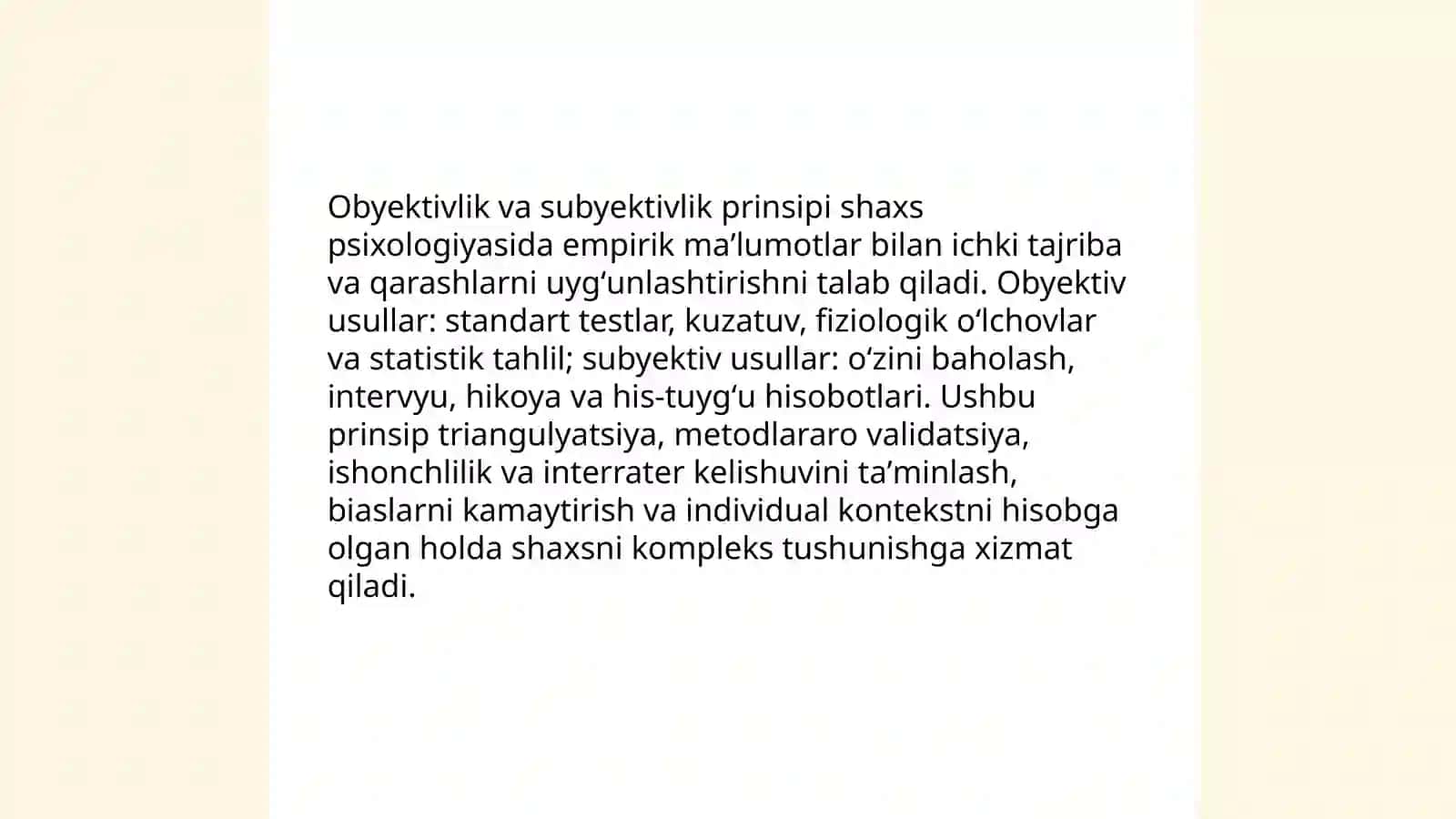 Shaxs psixologiyasining metodologik prinsiplari 4