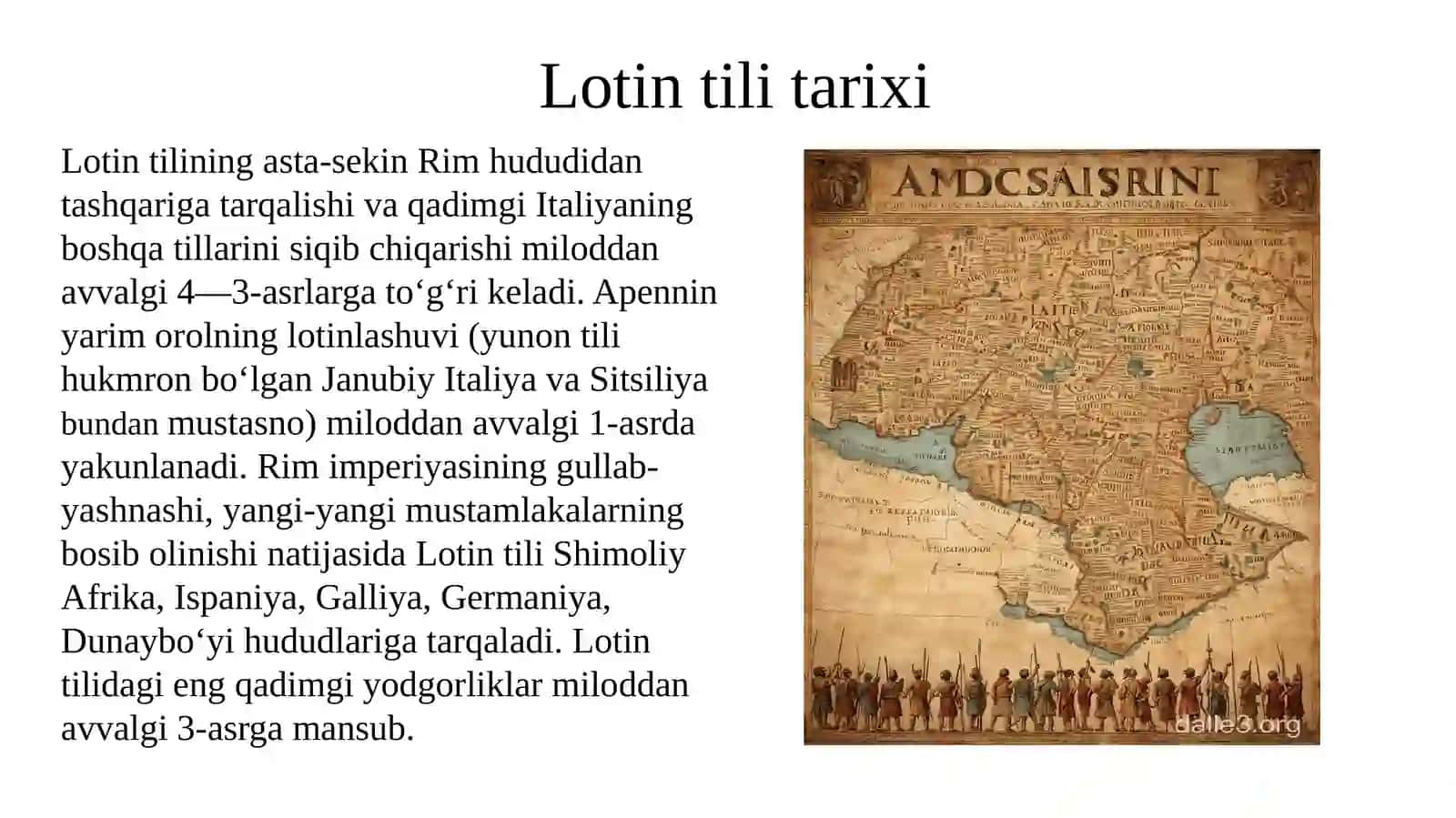 lotin tili tarixi va uning kelib chiqishi 4