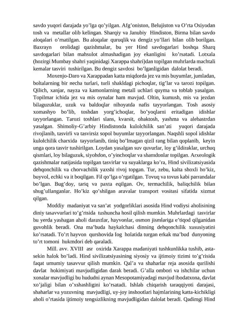 QADIMGI HITOY, HINDISTON VA YAPON SIVILIZATSIYASI 4