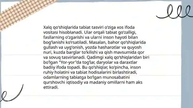 Xalq qoʻshiqlaridagi timsollar 4