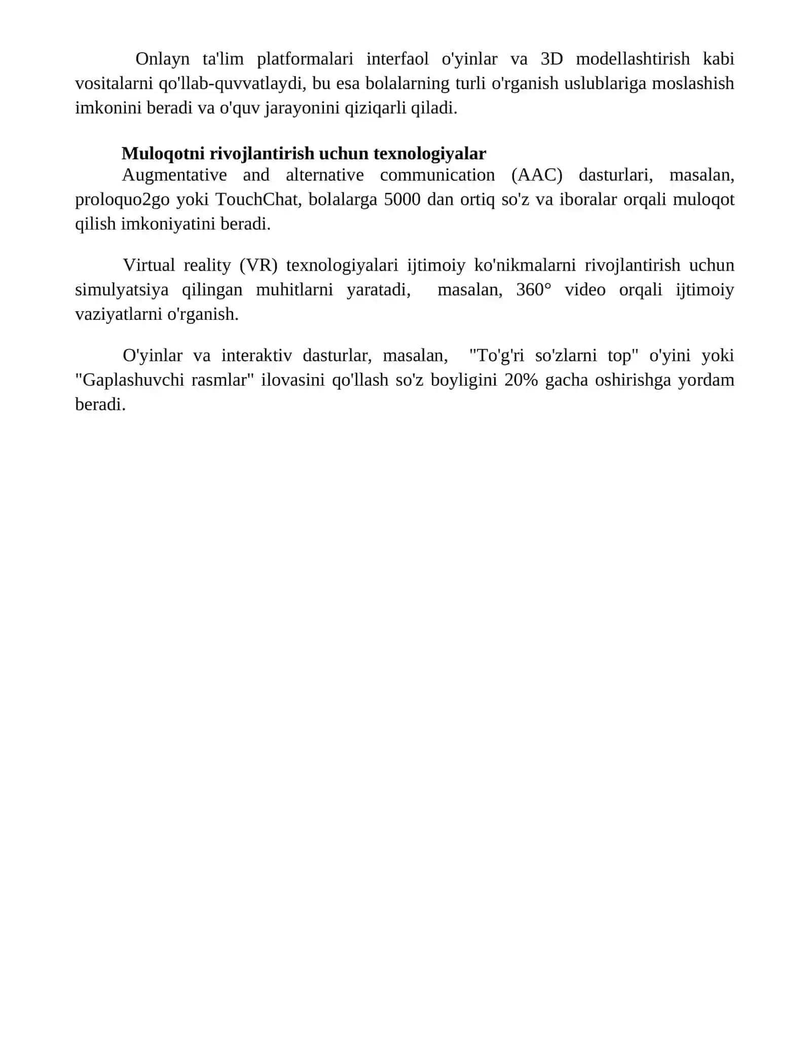 Taʼlimiy tashkilotlarda alohida yordamga muhtoj bolalarni qoʻllab-quvvatlash texnologiyalari 4