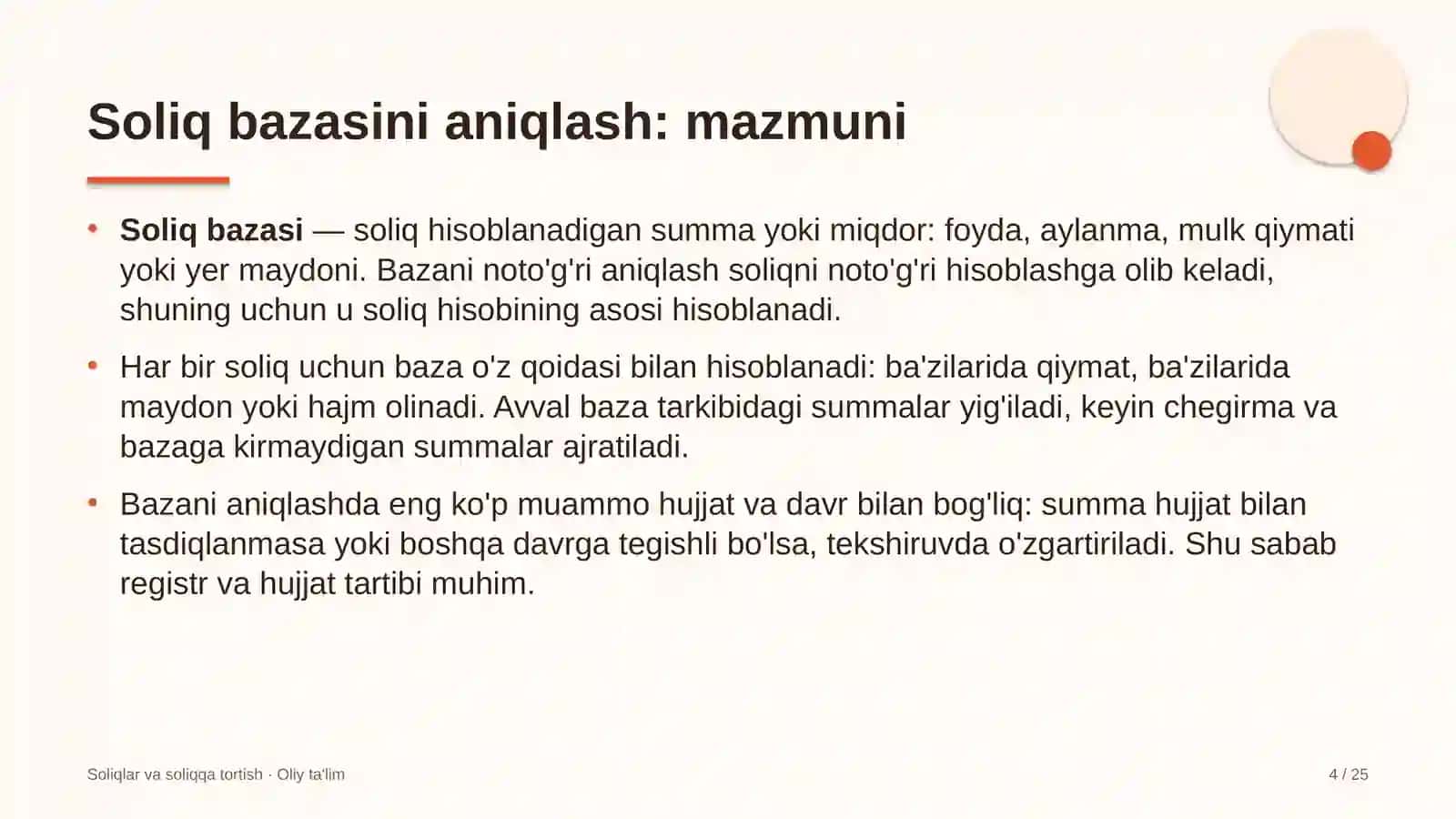 Arxeologiya ekspeditsiyalarida soliq bazasini aniqlash 4