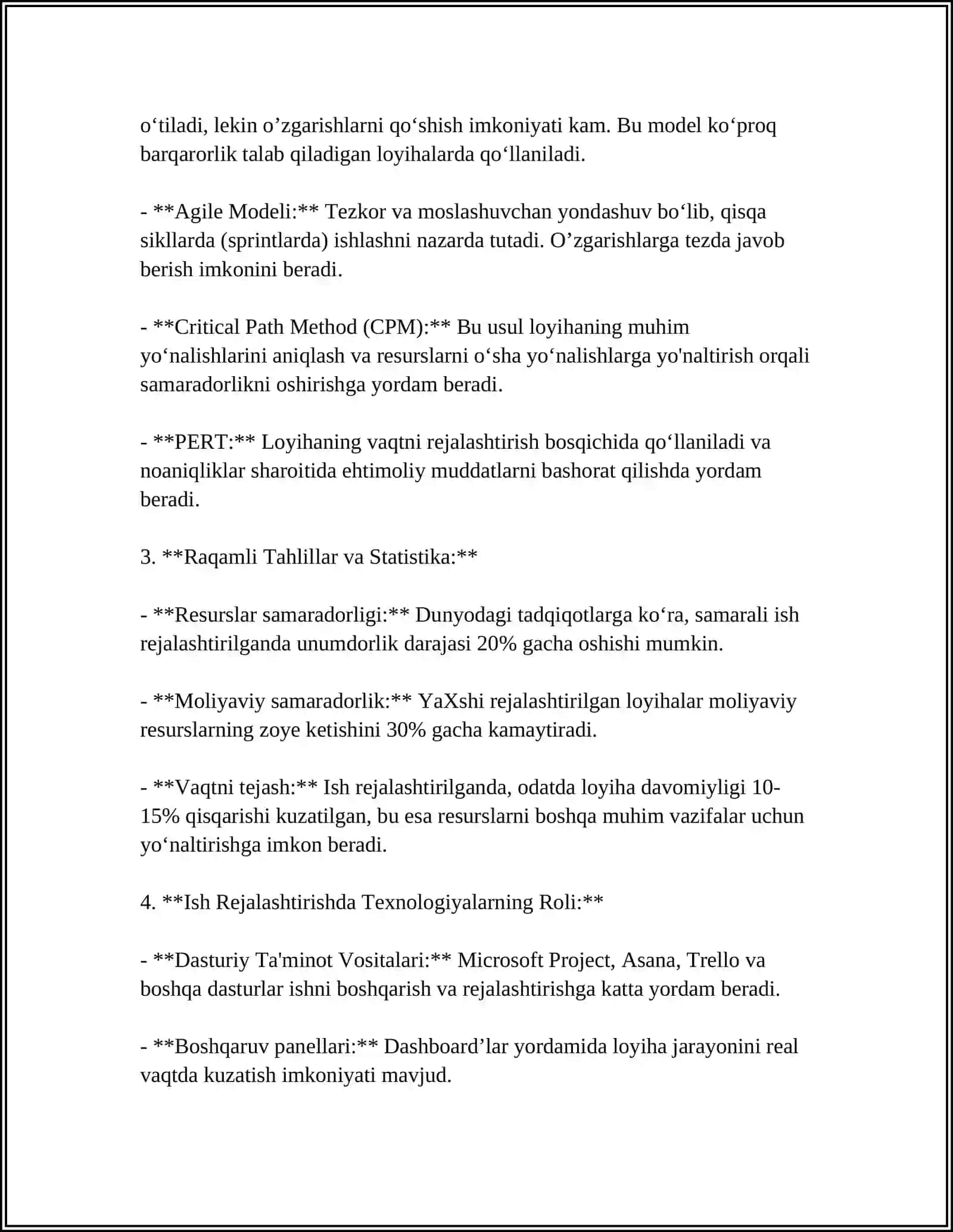 WORK ORGANIZATION AND RESPONSIBILITY 4