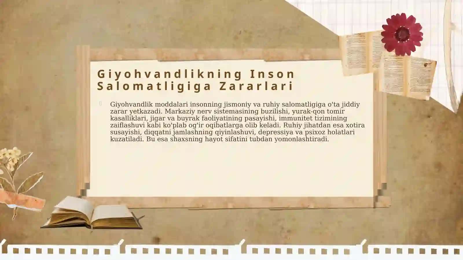 Giyohvandlik, taksikomaniya va alkogolizimning salbiy oqibatlari 4