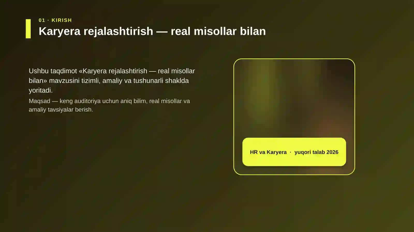Karyera rejalashtirish — real misollar bilan 4