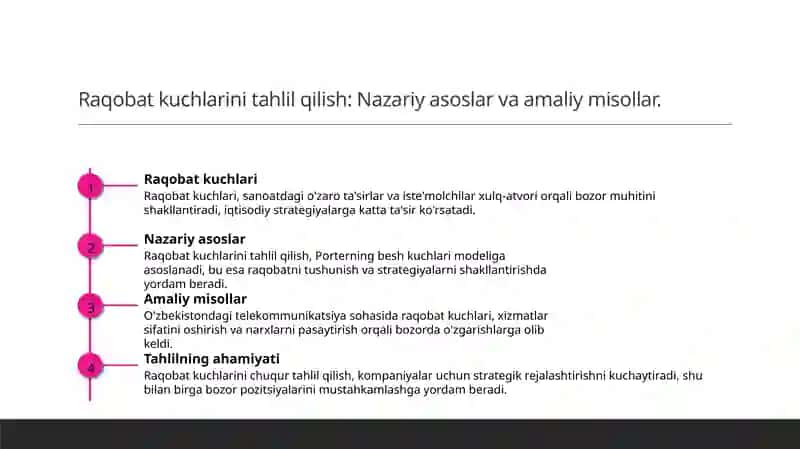 Raqobat kuchlari 4