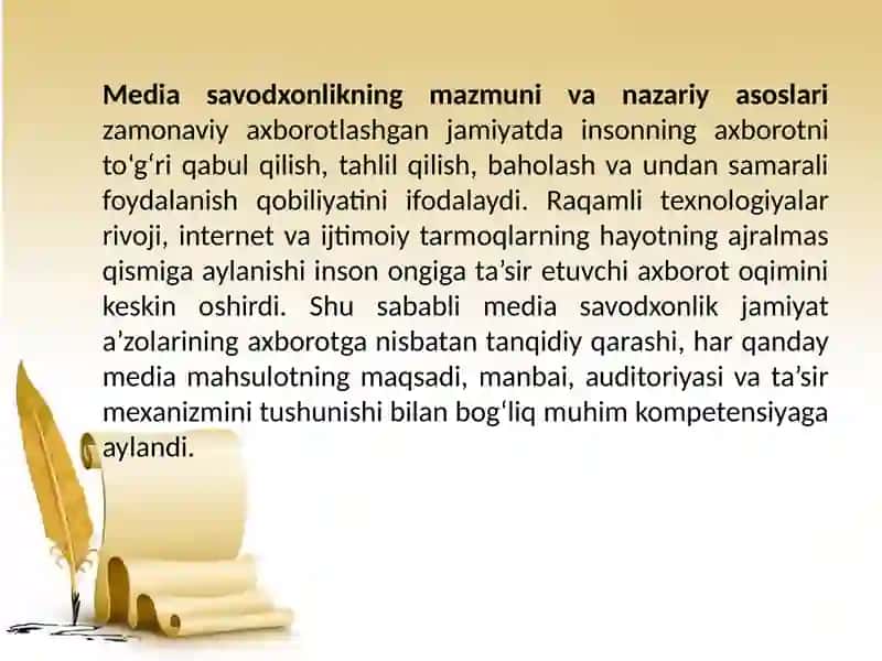 Media savodxonlik va muloqot madaniyati rivoji hamda jamiyatdagi ahamiyati 4