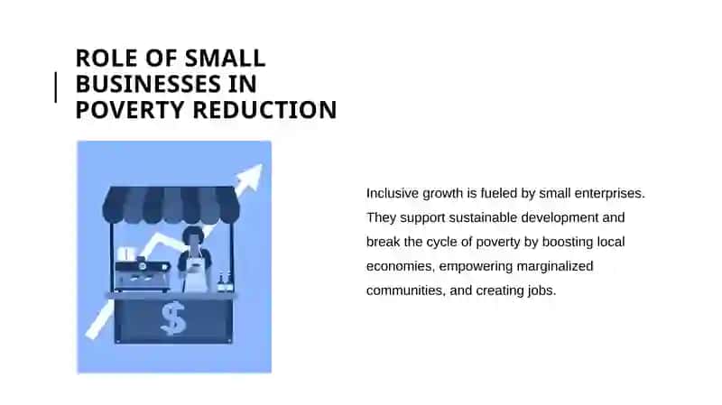 Role of microfinance and small businesses in reducing poverty. 4