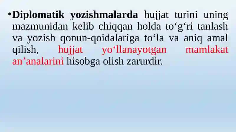 DIPLOMATIK YOZISHMALAR 4
